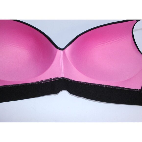 Pink By Victoria's Secret 38 D Black Solid Push Up Lightly Padded Unwired NWT - Picture 12 of 15